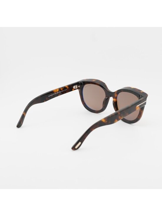 Tom Ford Tamara-02 FT1114 52E Sunglasses Dark Havana Oval Frame, Brown Lenses